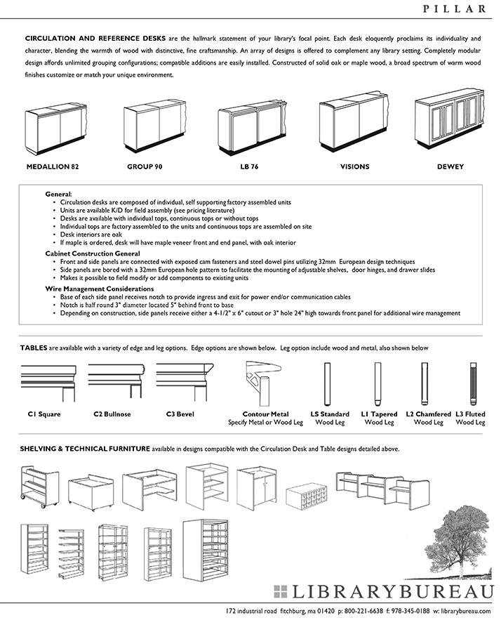CommCab Library Casework Library Bureau-LEAF-Tech Furniture